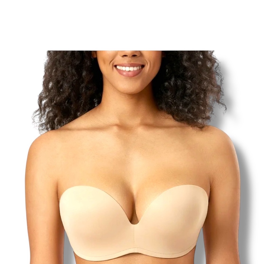 Delimira Seamless Strapless Beige Bra